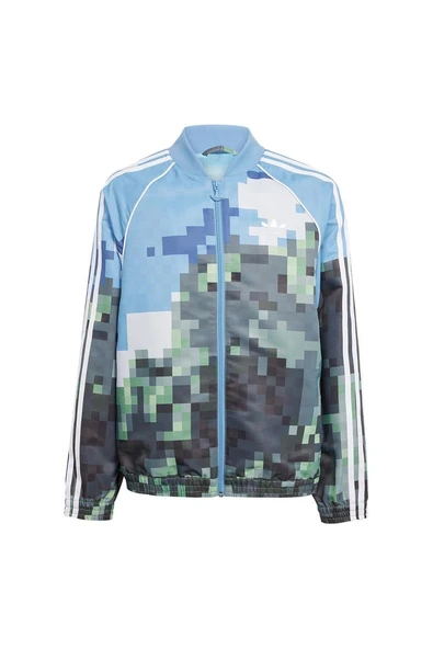 adidas Çocuk  Mavi  Ceket AOP TRACKTOP JZ9934 - 3