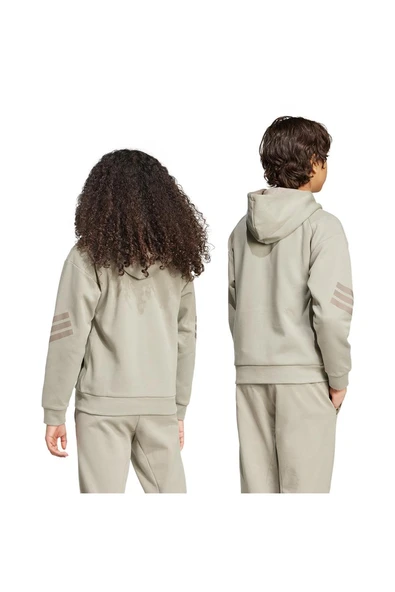 adidas Çocuk  Bej  Sweatshirt J FI 3S FZ HD JJ4807 - 6