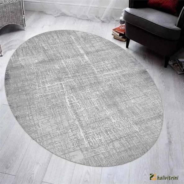 Merinos Halı Oval Halısı 160x230 Therapy 19116 030 Gri 160 x 230 cm - 2