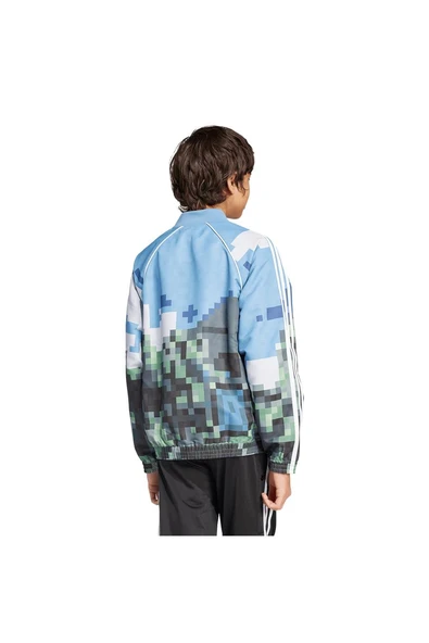adidas Çocuk  Mavi  Ceket AOP TRACKTOP JZ9934 - 2
