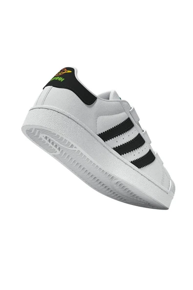 adidas Unisex Çocuk  Beyaz  Sneaker SUPERSTAR II CF C JI0091 - 11