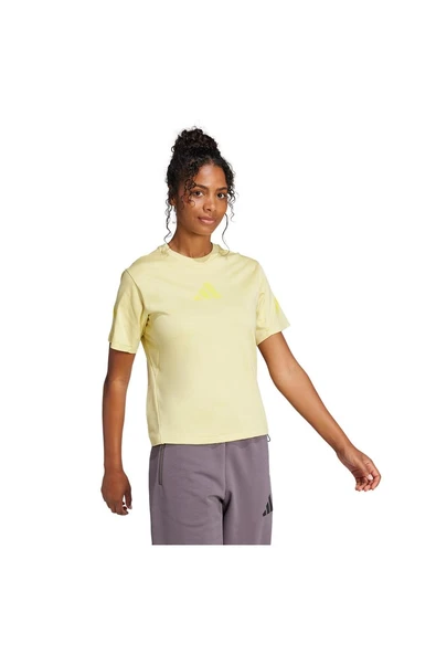adidas Kadın  Sarı  T-shirt W Z.N.E. TEE JC5400 - 3