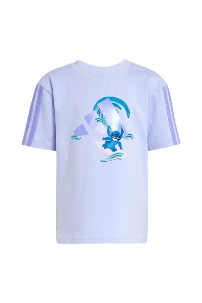 adidas Unisex Çocuk Mor Eşofman LK DY LS T SET JD4558 - 8