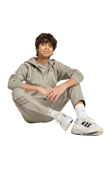 adidas Çocuk  Bej  Sweatshirt J FI 3S FZ HD JJ4807 - 3