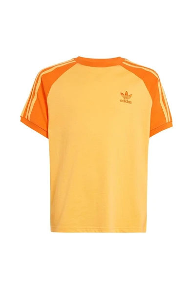 adidas Çocuk  Turuncu  T-shirt 3 STRIPE TEE JC7292 - 8