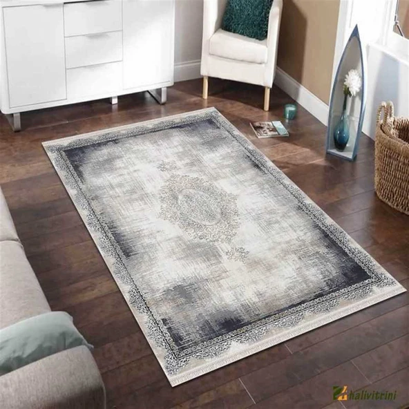 Merinos Halı Yolluk Halısı  80x300 Rodin 19770 035 Mavi 80 x 300 cm - 2