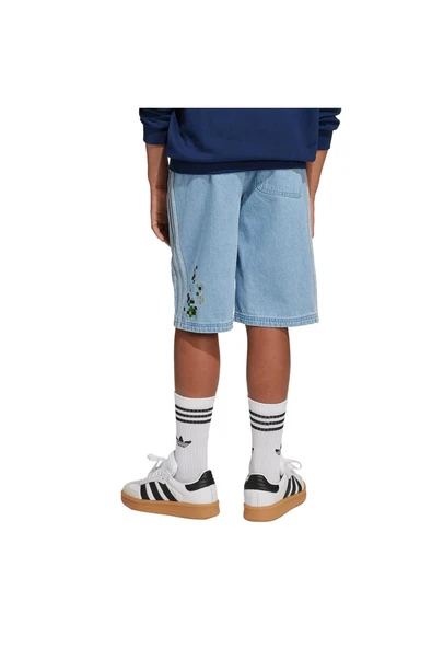 adidas Çocuk  Mavi  Şort DENIM GFX SHORT JZ9938 - 2