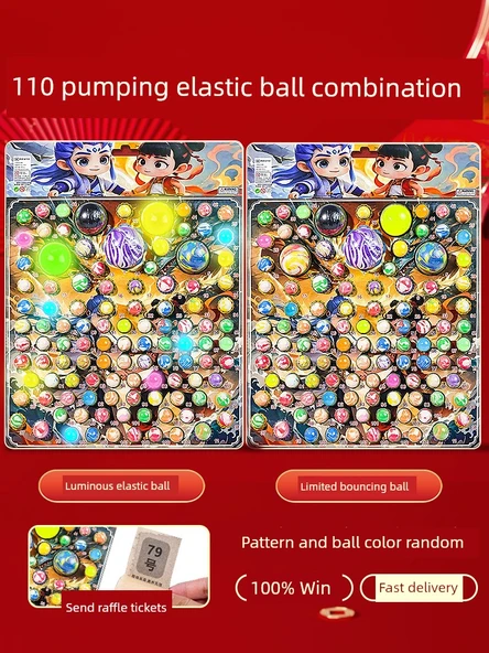 Nezha Çocuklar İçin Sürpriz Top - 110 Işıklı Top + 110 Zıplayan Top (Çekiliş)
