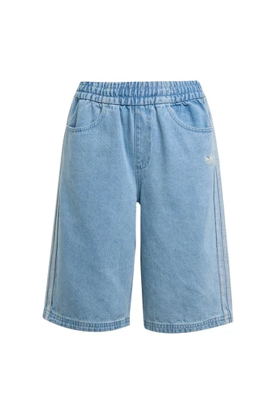 adidas Çocuk  Mavi  Şort DENIM GFX SHORT JZ9938 - 8