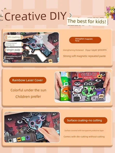 Manyetik Sessiz Kitap - Manyetik Güç 1 + İzleme 1 - Çöl + İzleme 1 - Resim 11