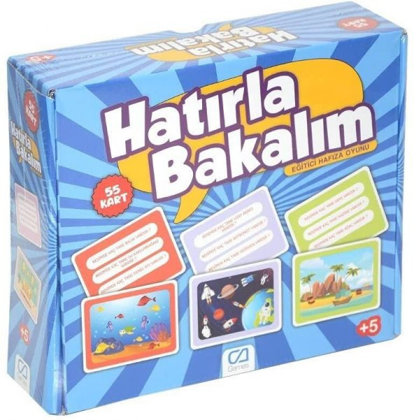 Ca Games Hatırla Bakalım - Eğitici Oyun Kartları CA.5108 - 3