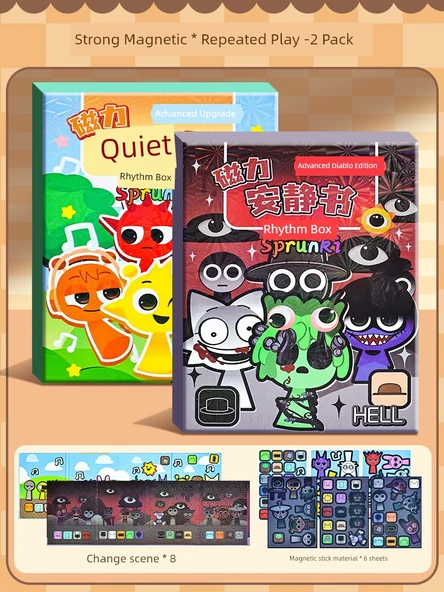 Manyetik Sessiz Kitap - Manyetik 2 - Gelişmiş Şeytan + Gelişmiş Çayır
