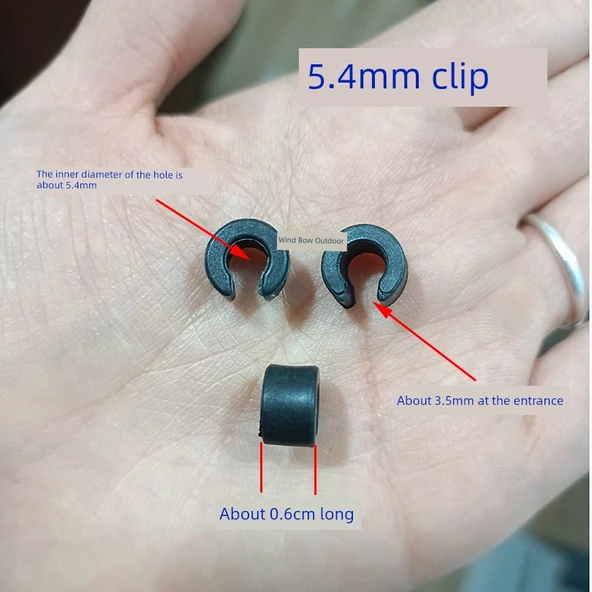 Uçurtma Aksesuarı - 5.4mm Açılı Klips - 6 Parça - 3