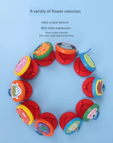 Ahşap Kastanyet - Açık Sarı (Domuzcuk) - Resim 11