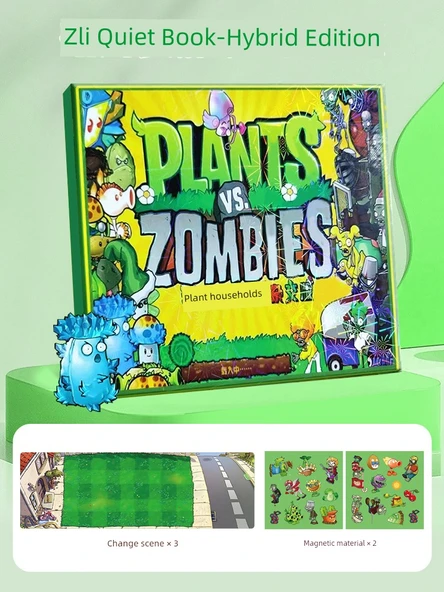 Bitkiler ve Zombiler DIY Sessiz Kitap - Hibrit Versiyon