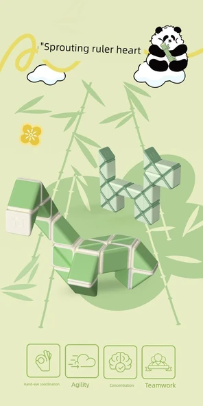 24 Bölmeli Sihirli Cetvel - Kamp Yuan Ye Yeşili - Resim 10