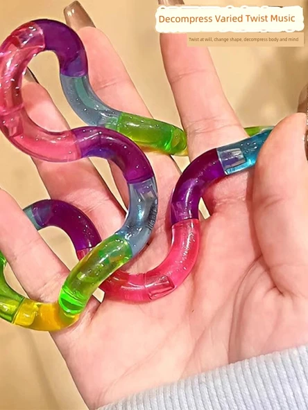 Twister Çocuklar Dolaşık Bulmaca - Değer 2 Paket Mor Sarı Kırmızı + Turuncu Sarı Yeşil - 2