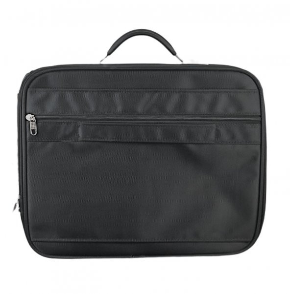 Unisex 15.6 Siyah Çelik Kasalı Laptop Evrak Bilgisayar Çantası - 5