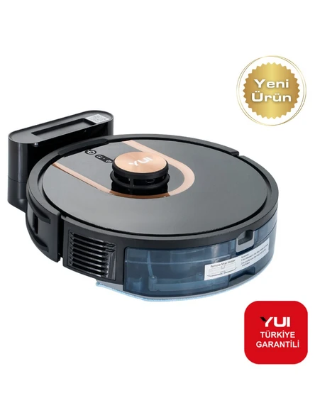 Yui S7 NoMopZone Mop Siyah Akıllı Robot Süpürge