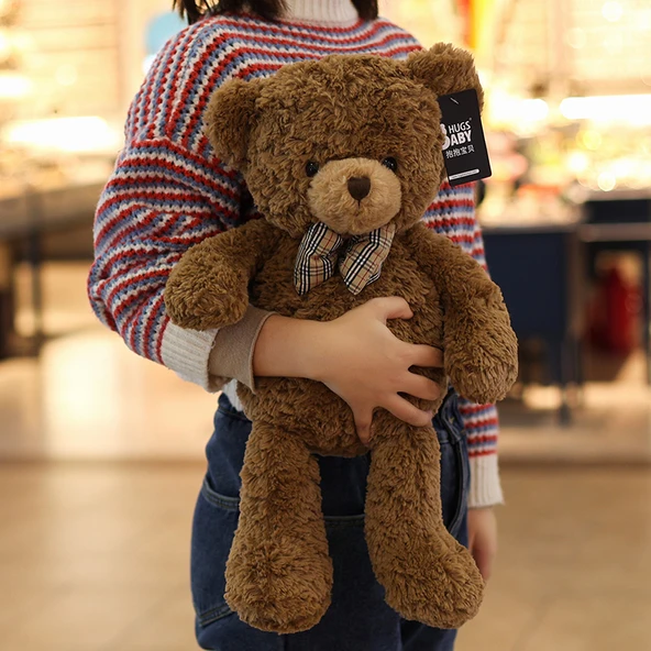 Peluş Ayı - Claire Ayı + 40cm Kırmızı Çanta Tavşan - 80cm - 3