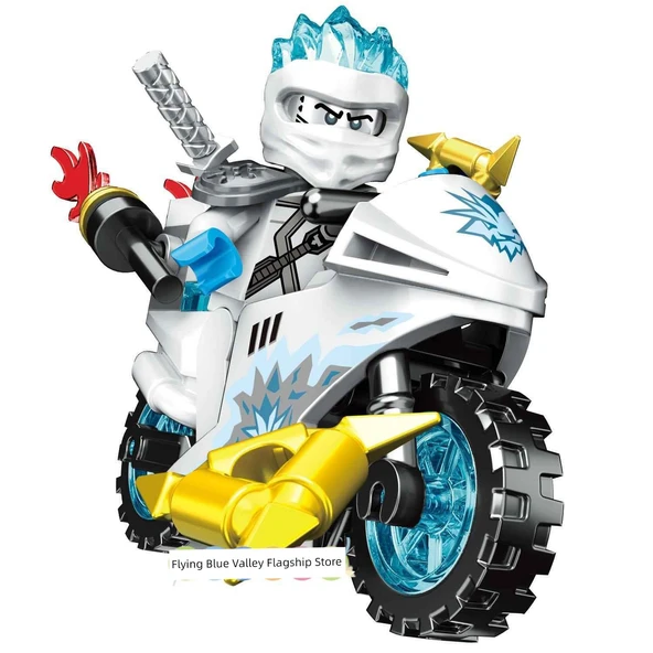 Ninjago Motosiklet Yapı Bloğu Bulmaca Oyuncağı - B gibi + motosiklet