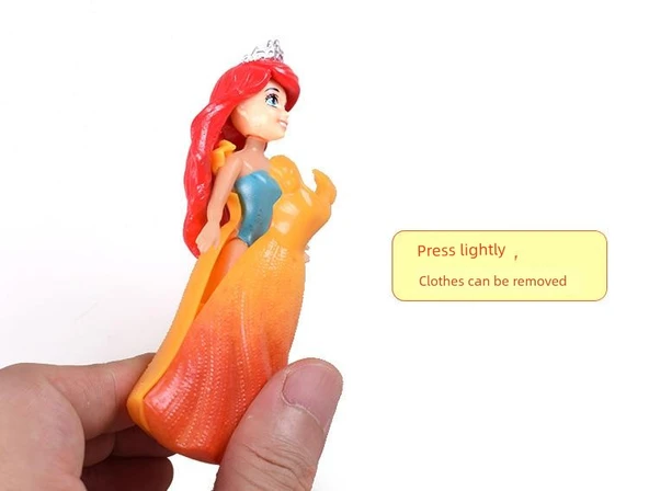 Prenses Bebek - 6 Çiçek Perisi - 18 Elbise - 8cm Çanta - 8