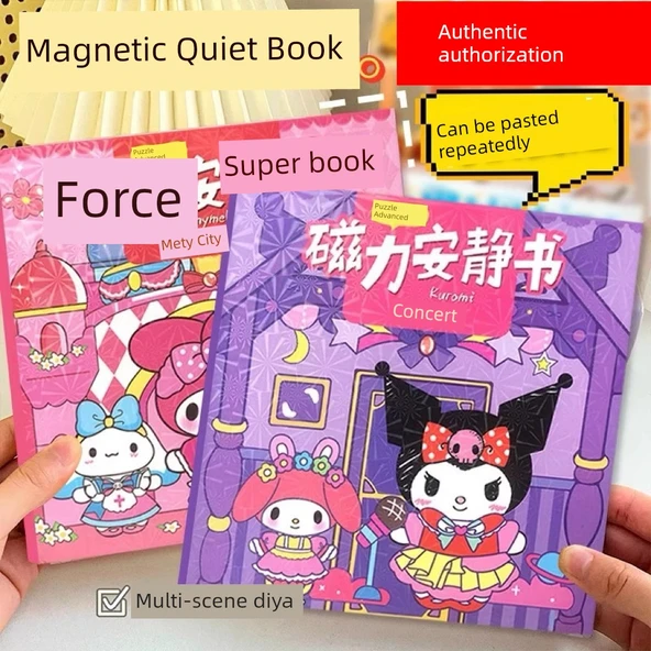 Manyetik Çıkartmalar Sessiz Kitap DIY Oyuncak - Beş Seçenekli