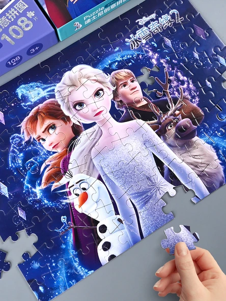 Disney Frozen Prenses Bulmacası - Frozen 1 - Hediye Kutusu - 108 Parça - 3