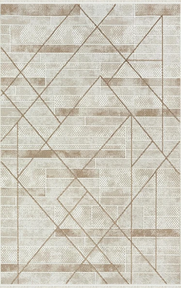 Merinos Halı Salon Halısı 200x290 Ritim 73338 070 Vizon