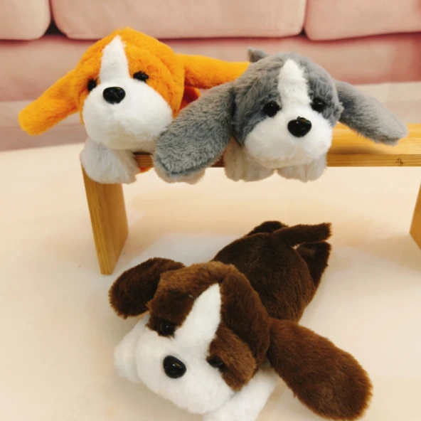 Uzun Kulaklı Köpek Peluş Bilezik Yüzük Pop Oyuncak - 20cm