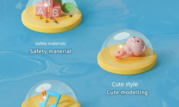 Müzik Düdüğü Oyuncağı - Sarı Ördek Keşif Üçlü Set - Resim 12