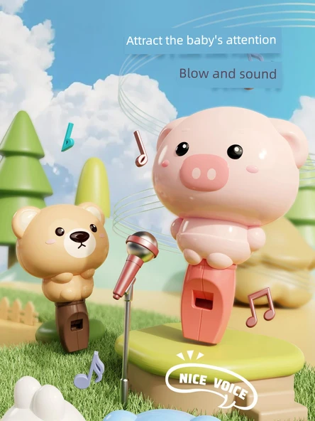 Müzik Düdüğü Oyuncağı - Sarı Ördek Keşif Üçlü Set - Resim 3