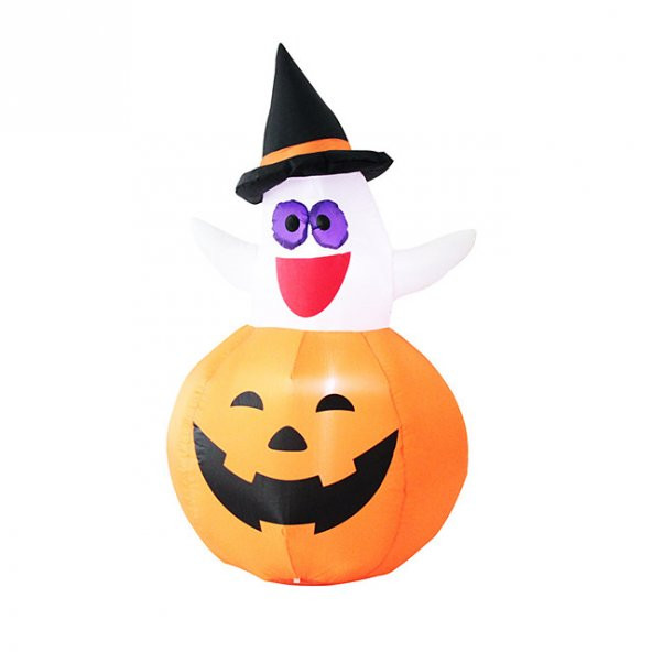 CADILAR BAYRAMI HALLOWEEN ŞİŞME ŞAPKALI CADI DEKOR 120 CM