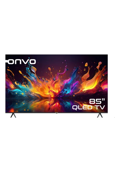 ONVO 85OVF9000UQ 85" 216 Ekran Uydu Alıcılı 4K Ultra HD Google Smart QLED TV