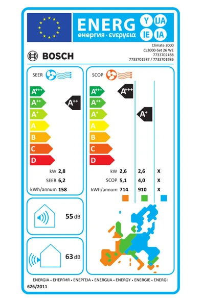 Bosch Climate 2000 CL2000U W 35 E 12.000 BTU A++ R32 - 2