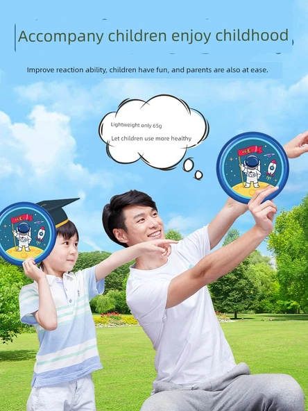 Çocuklar için Güvenli Yumuşak Yapıştırıcı Frisbee Boomerang - Orijinal Tasarım Koşan Tyrannosaurus Rex Yumuşak Kalınlaştırılmış - 20cm - Resim 3