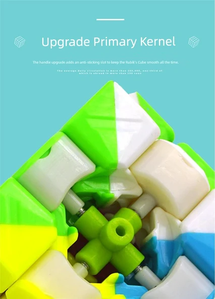 Çocuklar için Manyetik Rubik Küp Seti - Piramit + Akçaağaç Yaprağı - 11
