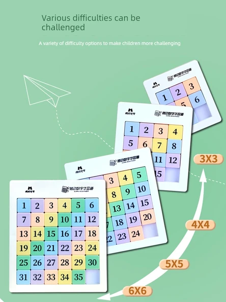 Manyetik Dijital Klotski Bulmaca - Tercihli Kombinasyon (5+6 Sıra Renk) - 3