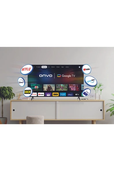 ONVO Ov55925UQ Google Tv Lisanslı'' Frameless Ultra Hd - 5