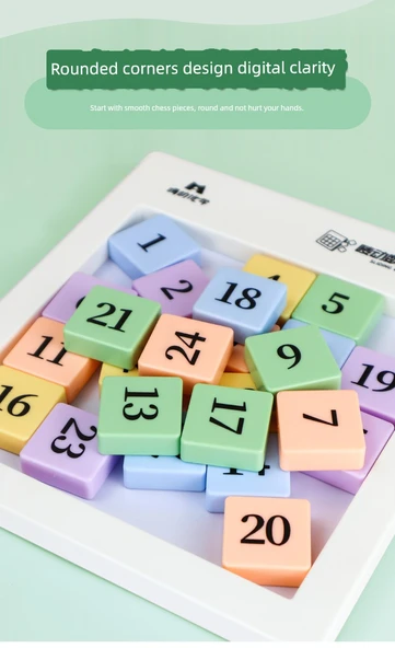 Manyetik Dijital Klotski Bulmaca - Başlangıç Seti (3+4+5 Sıra Renk) - 12