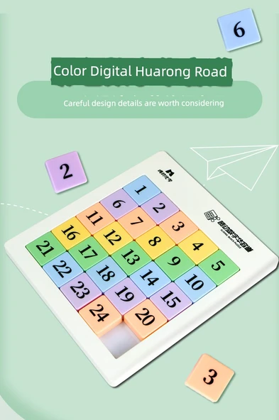 Manyetik Dijital Klotski Bulmaca - Başlangıç Seti (3+4+5 Sıra Renk) - 10