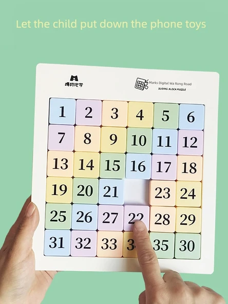 Manyetik Dijital Klotski Bulmaca - 10x10 Renk Kutusu - 2