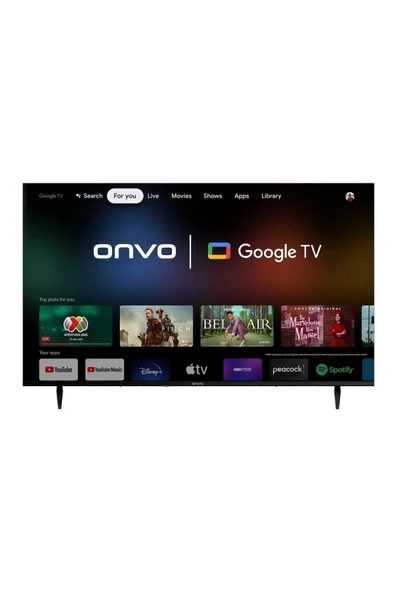 ONVO Ov55925UQ Google Tv Lisanslı'' Frameless Ultra Hd