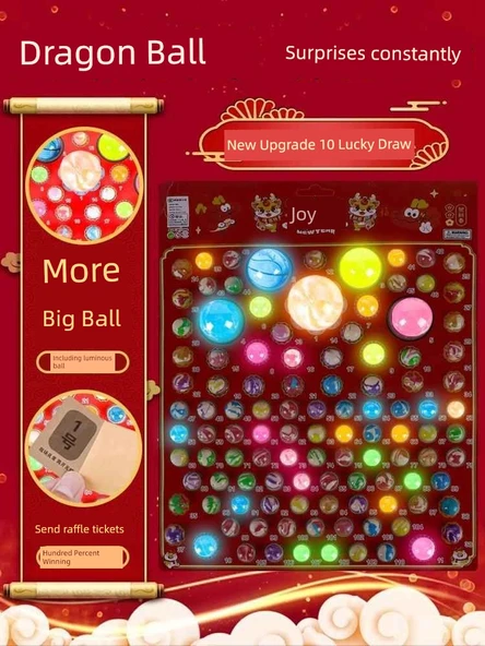 Ejderha Topu Işıldayan Elastik Top - Geliştirilmiş Kokusuz 100 Işıldayan Top + Kutu (Çekiliş) - Resim 10