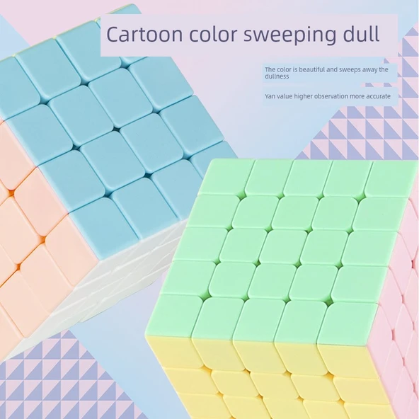 Macaron Rubik Küp Seti - 4. Sıra + Piramit - 6