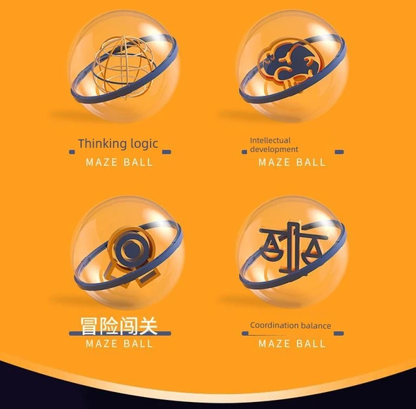 3D Labirent Topu - Süper Büyük Euphoria Topu 299 (6-10 yaş, Zorluk 6 Yıldız) - 10