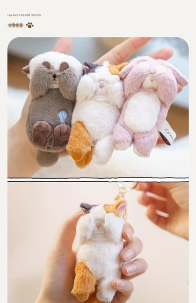 Japon Tarzı Mini Kolye Bebek - Kodo Kedi - 9