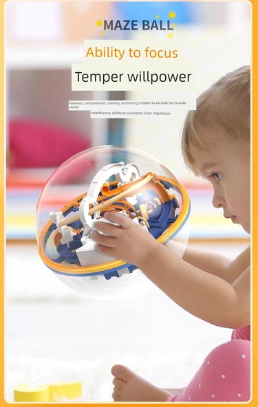 3D Labirent Topu - Süper Büyük Euphoria Topu 299 (6-10 yaş, Zorluk 6 Yıldız) - 12