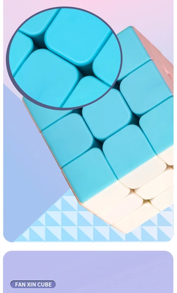 Macaron Rubik Küp Seti - 3. Seviye + Piramit - 12
