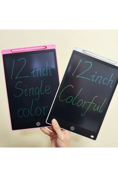 Şıktek 12" Renkli Dijital Yazı Tahtası 12 Inc Grafik Tablet Dijital Not Tahtası Yaz-sil Dijital Not Tahtası - 6